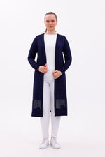 AHK Mother's Cotton Cardigan Navy Blue