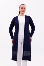 AHK Mother's Cotton Cardigan Navy Blue