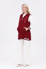 AYZ Eden 2 Pc Vest Set Burgundy