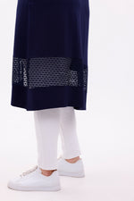 AHK Mother's Cotton Cardigan Navy Blue