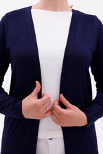 AHK Mother's Cotton Cardigan Navy Blue