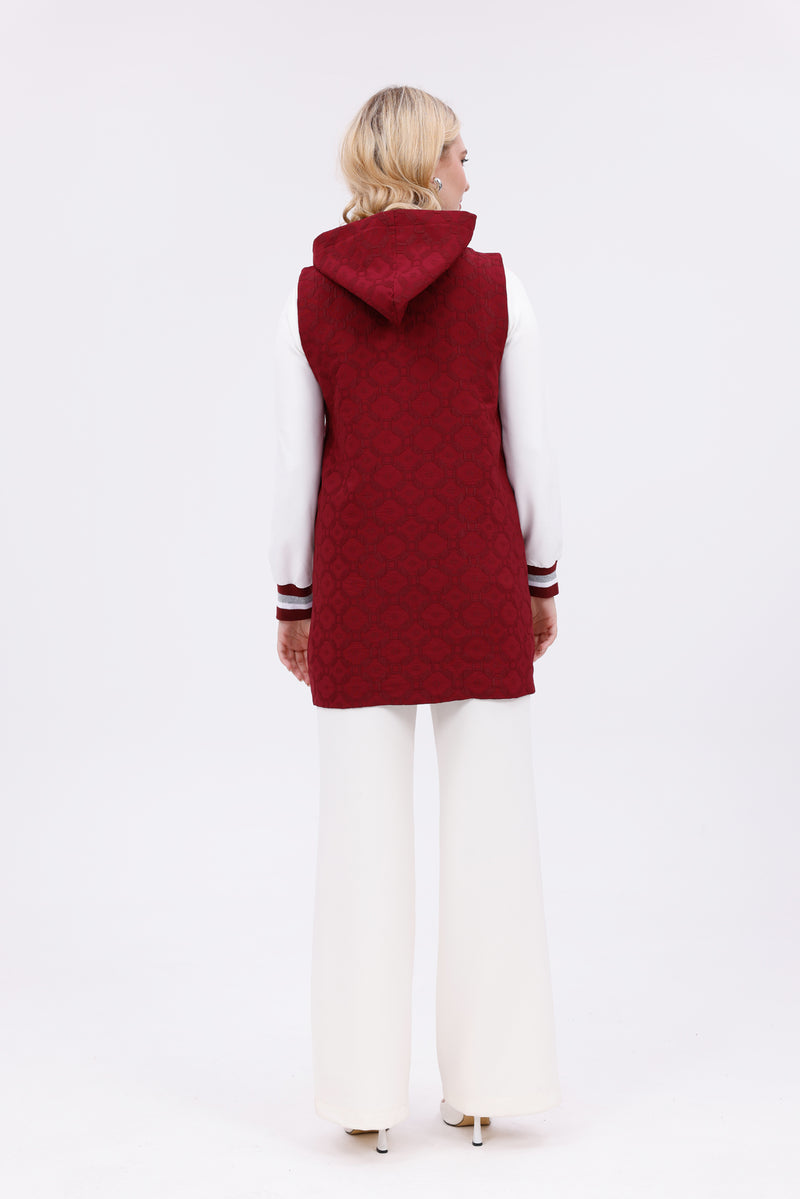 AYZ Eden 2 Pc Vest Set Burgundy