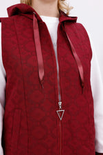 AYZ Eden 2 Pc Vest Set Burgundy