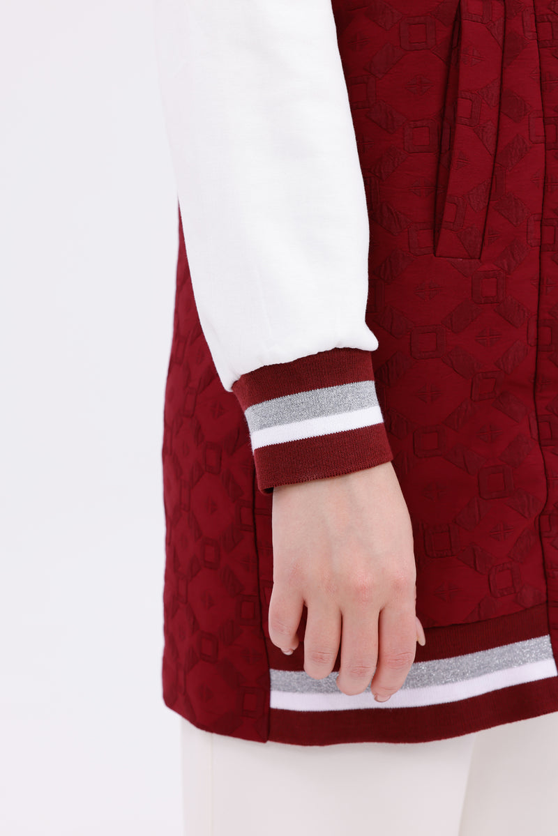 AYZ Eden 2 Pc Vest Set Burgundy