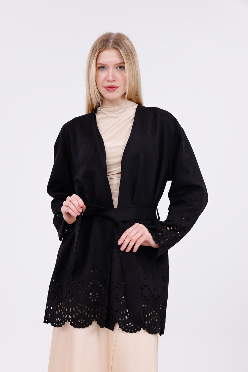 AYZ Jade Nubuck Jacket Black