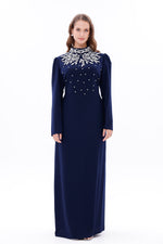T&Y Agnes Special Occasion Dress Navy Blue