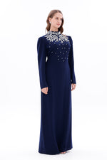 T&Y Agnes Special Occasion Dress Navy Blue