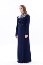 T&Y Agnes Special Occasion Dress Navy Blue
