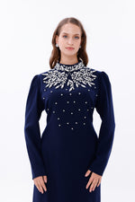 T&Y Agnes Special Occasion Dress Navy Blue