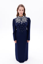 T&Y Agnes Special Occasion Dress Navy Blue