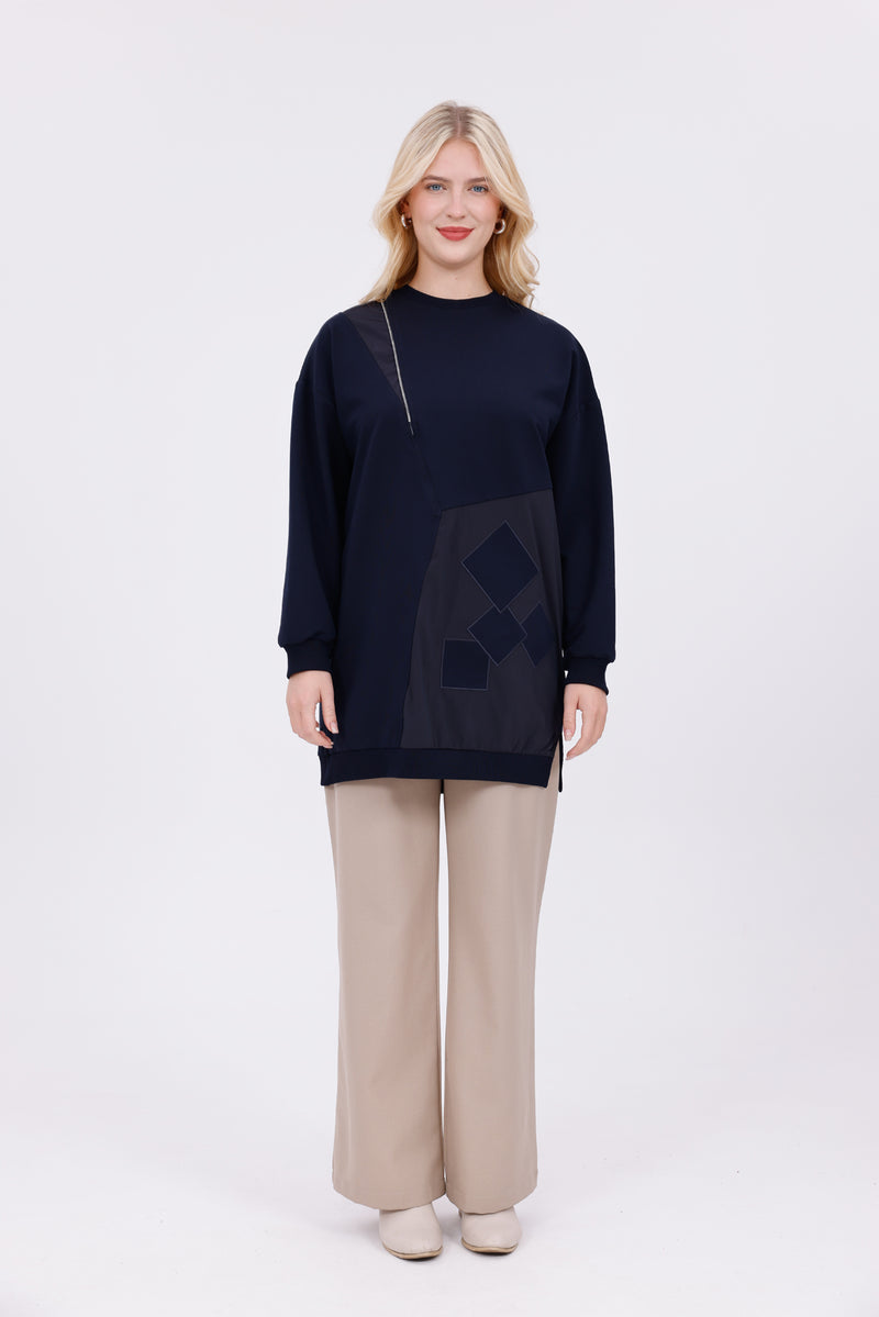 PN Carew Sweatshirt Navy Blue