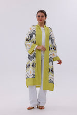 IKL Lina Cardigan Oil Green