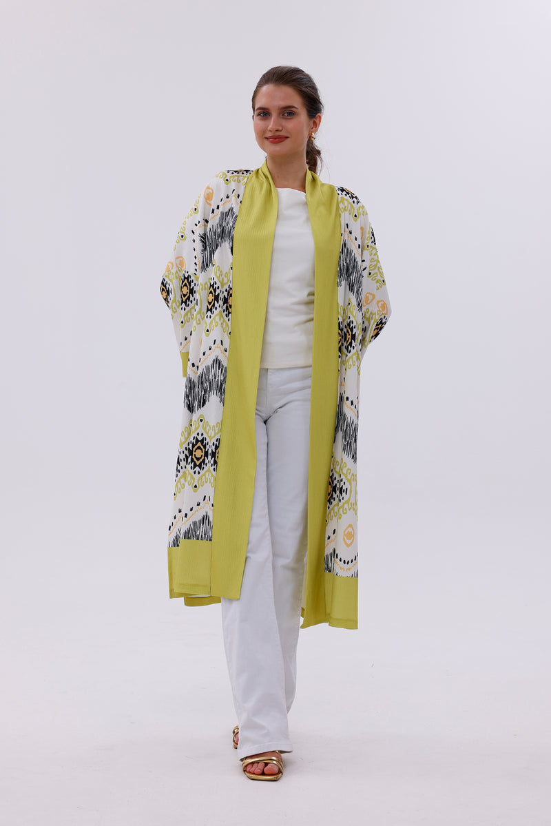IKL Lina Cardigan Oil Green
