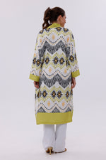 IKL Lina Cardigan Oil Green