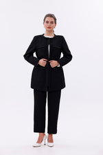 MY3 Pearl Jacquard Set Black
