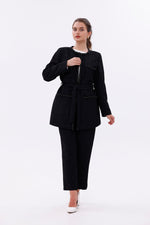 MY3 Pearl Jacquard Set Black
