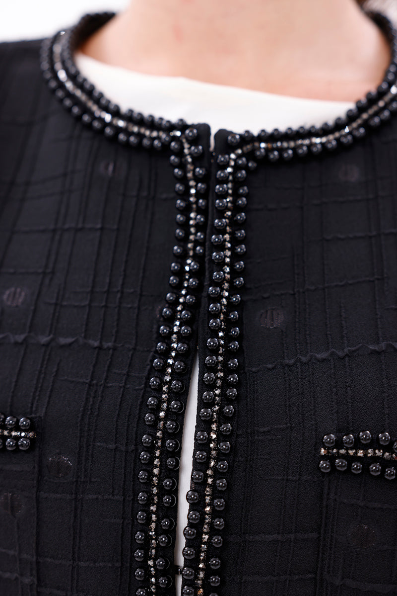 MY3 Pearl Jacquard Set Black