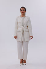 MY3 Pearl Jacquard Set Ecru