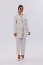 MY3 Pearl Jacquard Set Ecru