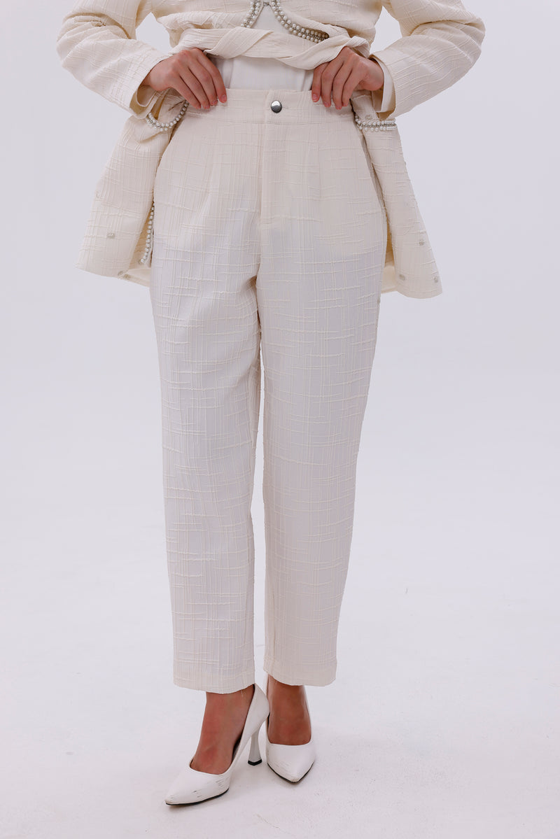 MY3 Pearl Jacquard Set Ecru