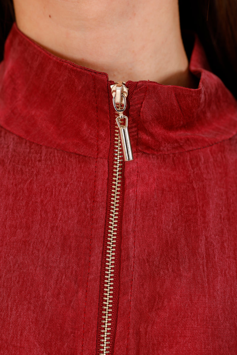 FTZ Allison Qupra Dress Burgundy