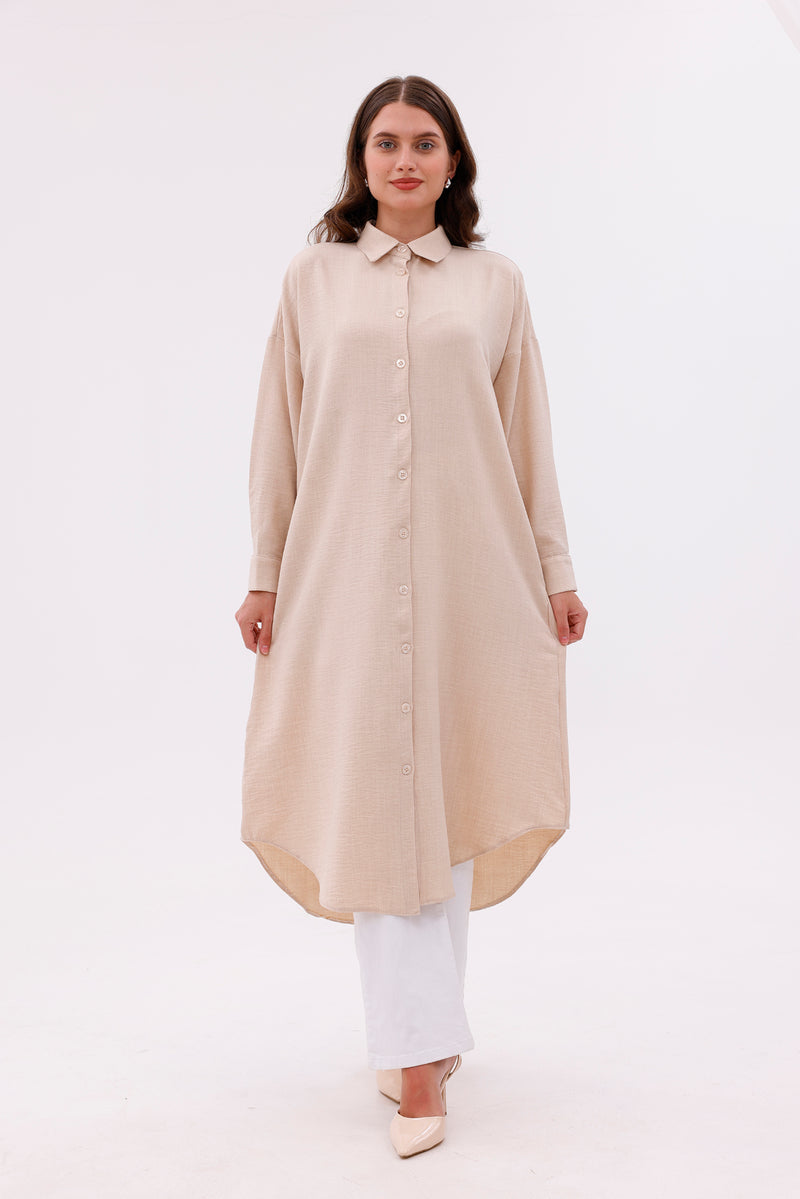 AFL Daisy Long Shirt Beige