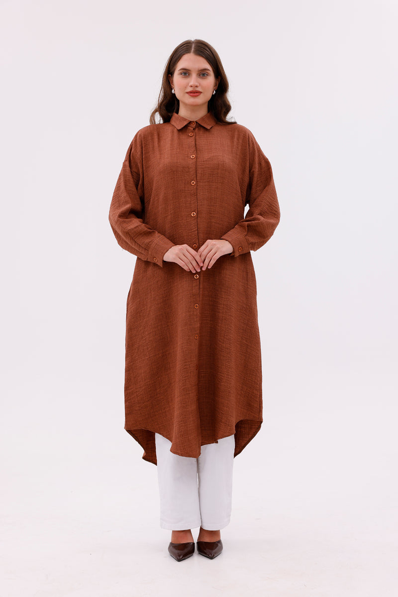 AFL Daisy Long Shirt Brown