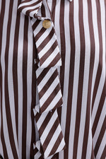 AYZ Mabel Striped Shirt Brown