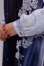 F&G 3 Pc Sateen Set Navy Blue