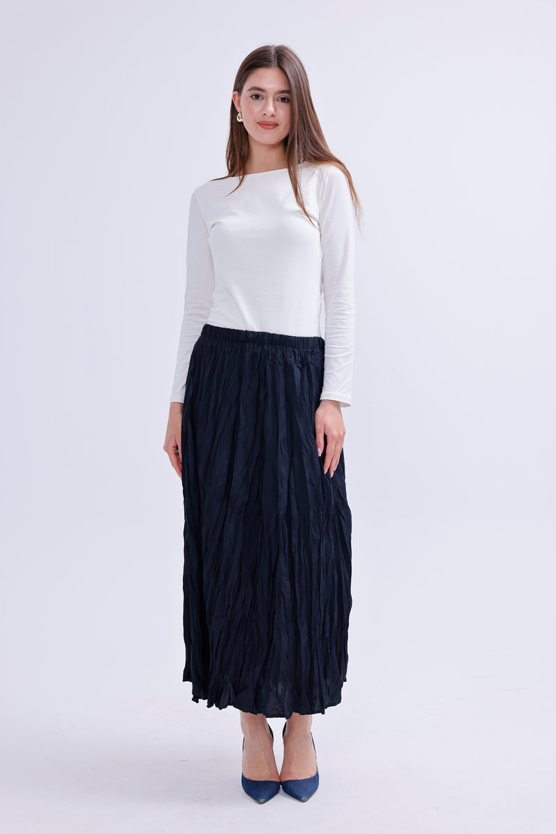 AYZ Sawyer Wrinkle Skirt Black