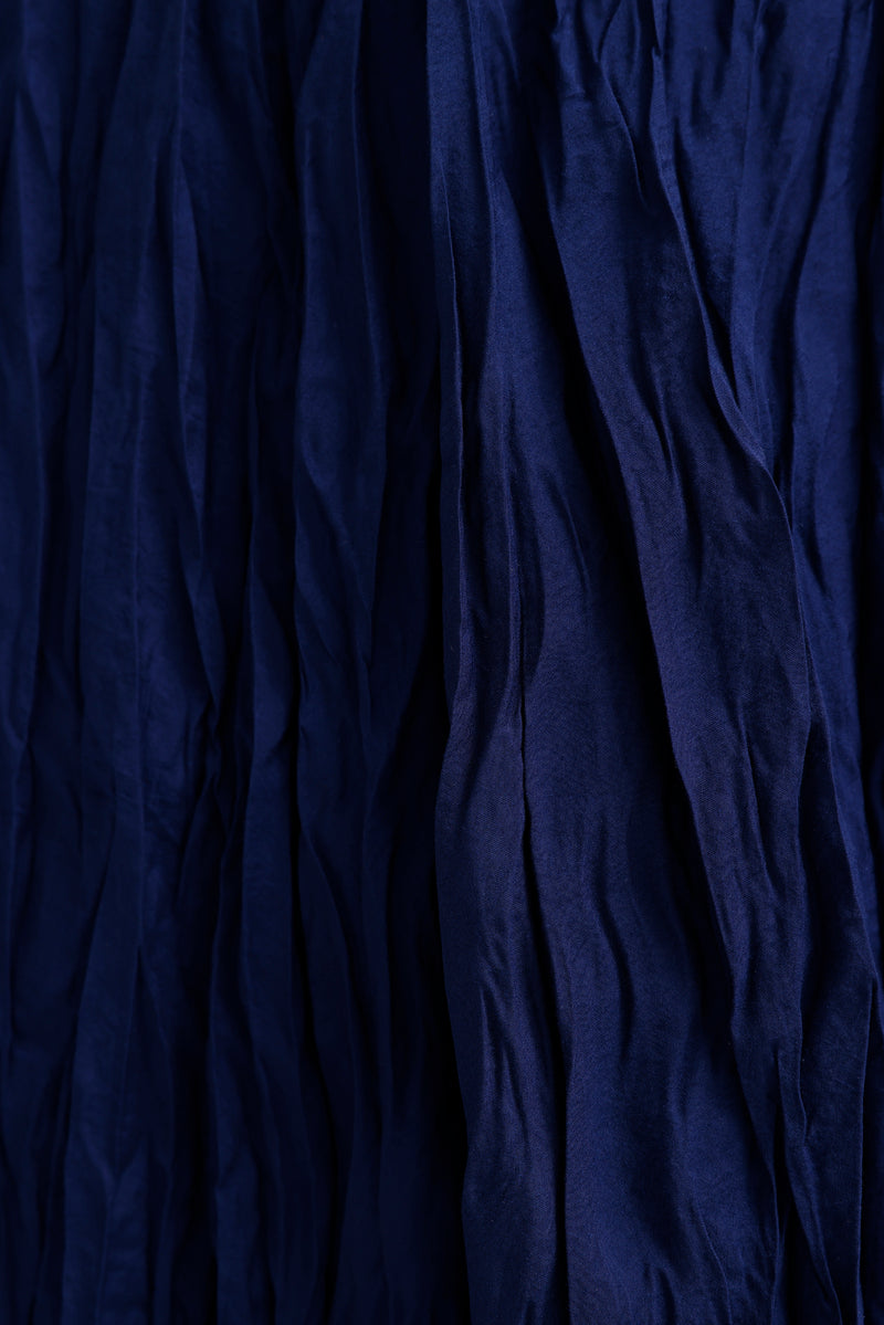 AYZ Sawyer Wrinkle Skirt Navy Blue