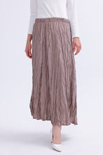 AYZ Sawyer Wrinkle Skirt Mink