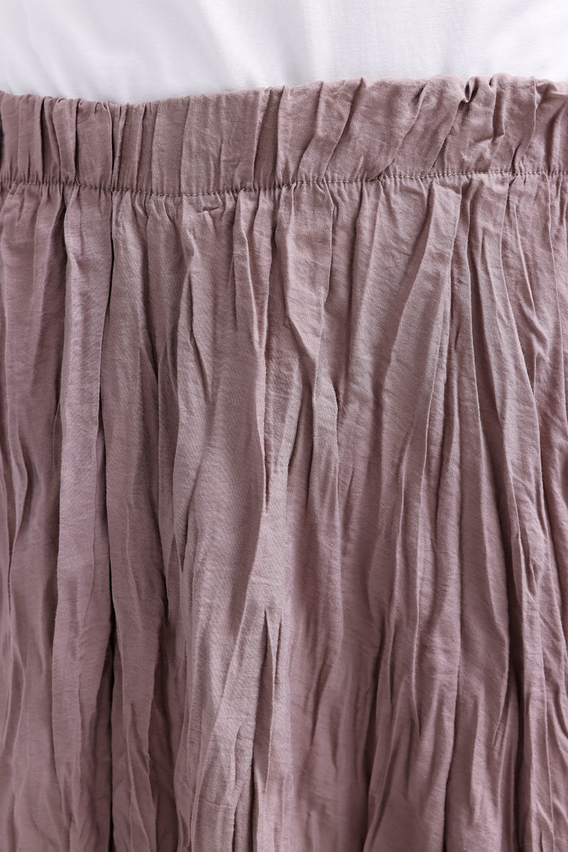 AYZ Sawyer Wrinkle Skirt Mink