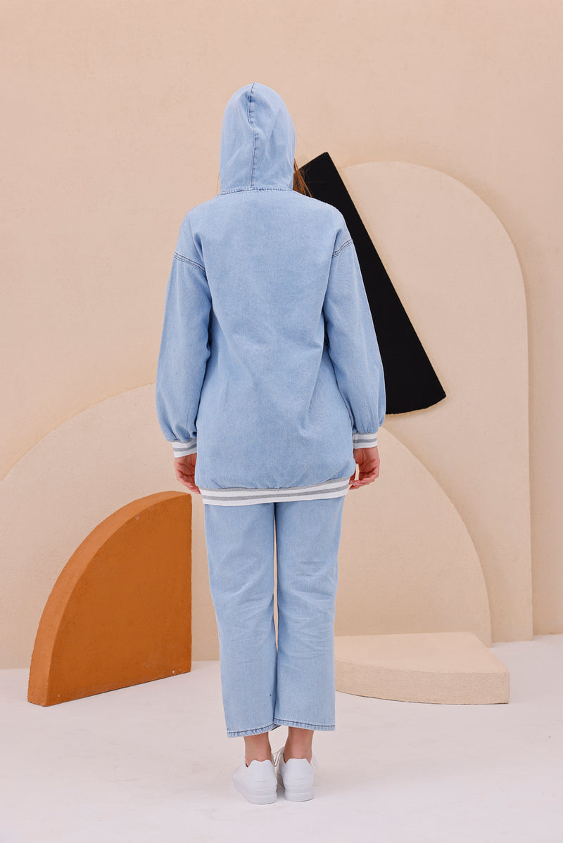AYZ Rachel 3 Pc Denim Set Blue