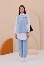 AYZ Lola 3 Pc Denim Set Blue