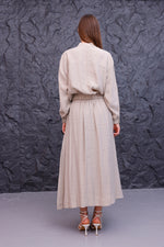 CLND Dilruba Skirt Set Beige