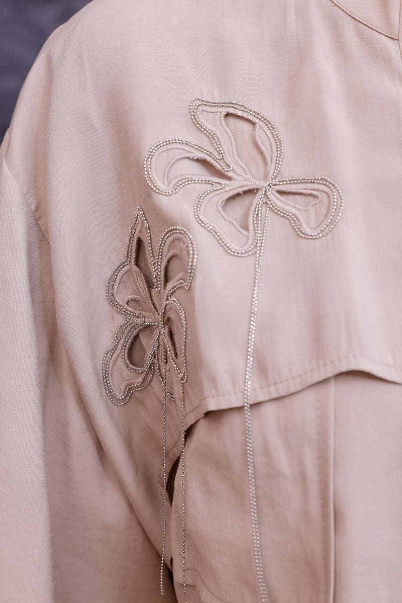 CLND Dilruba Skirt Set Beige