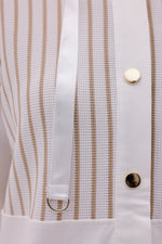 SCL Striped Shoulder Tracksuit Ecru