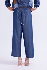 AYZ Elaina Soft Denim Set Navy Blue