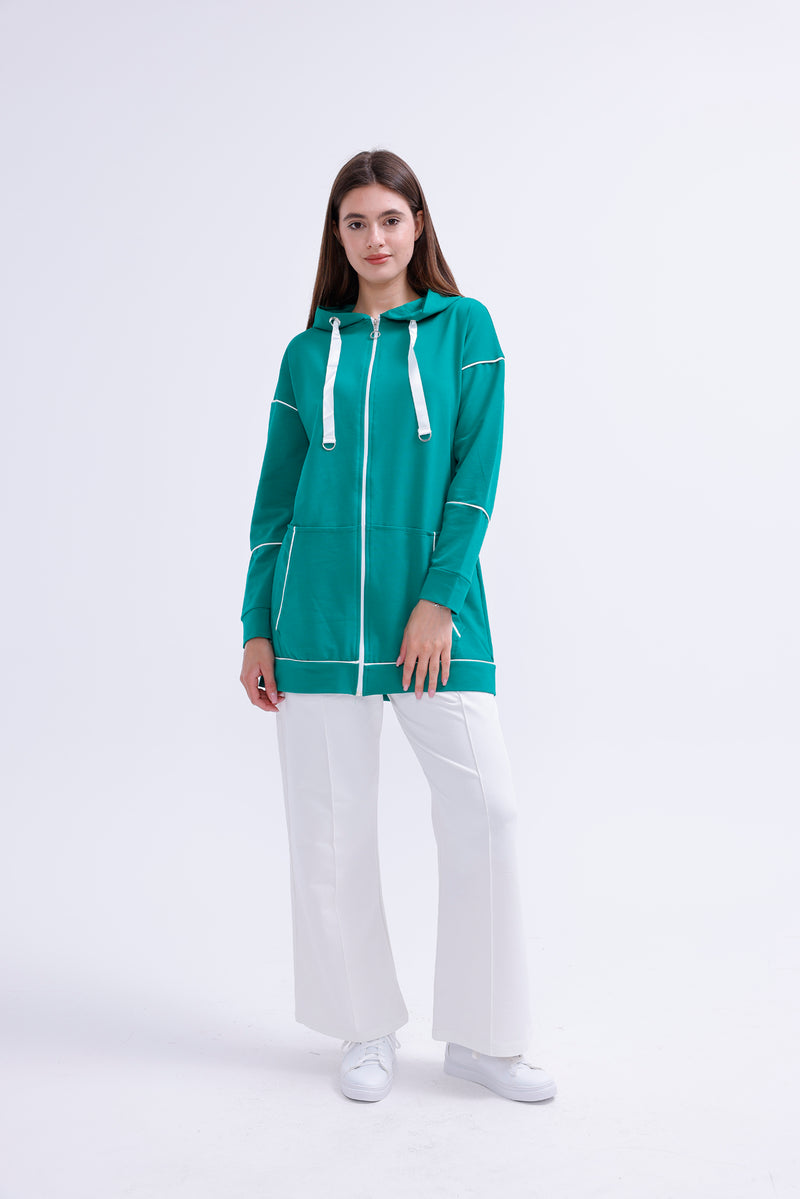 SCL White Biding Tracksuit Green