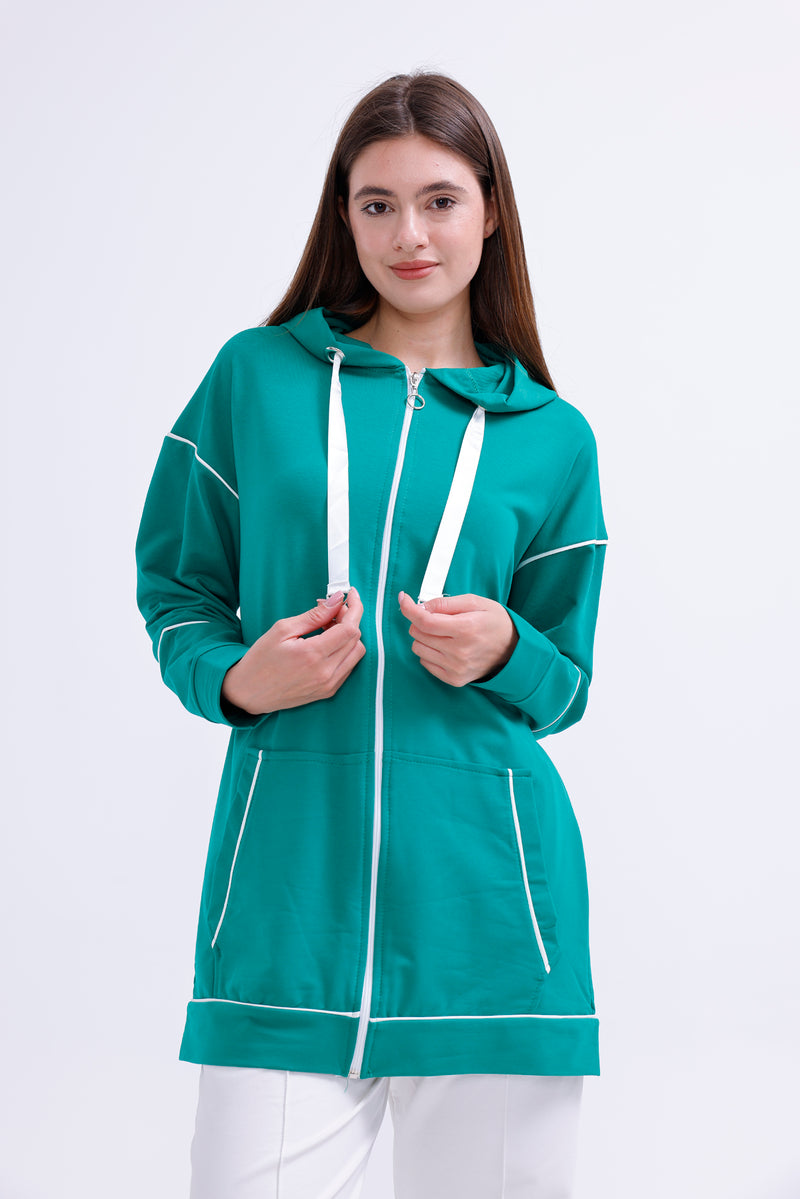SCL White Biding Tracksuit Green