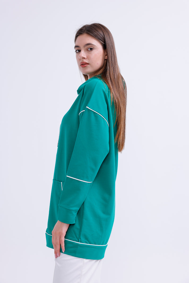 SCL White Biding Tracksuit Green