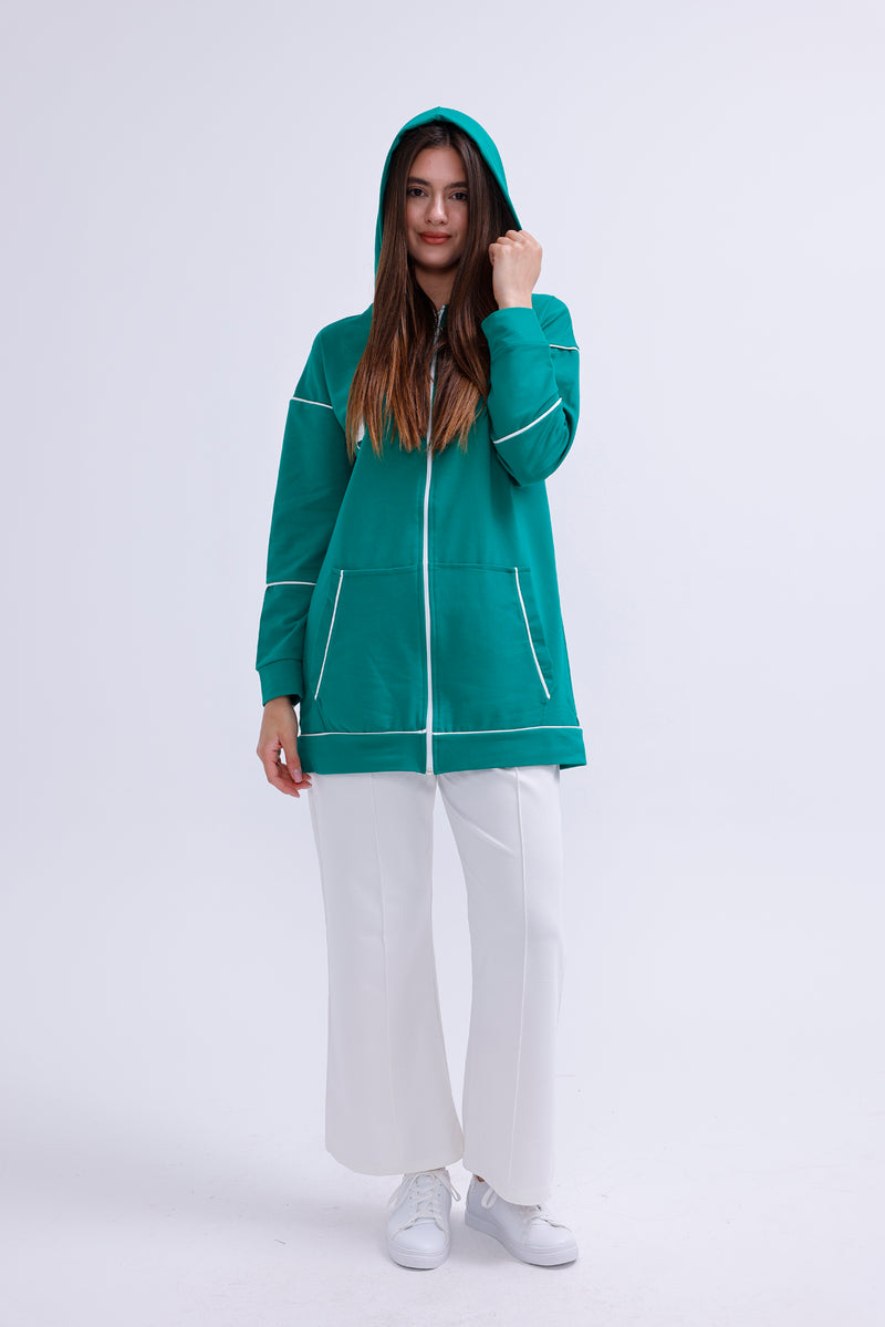 SCL White Biding Tracksuit Green