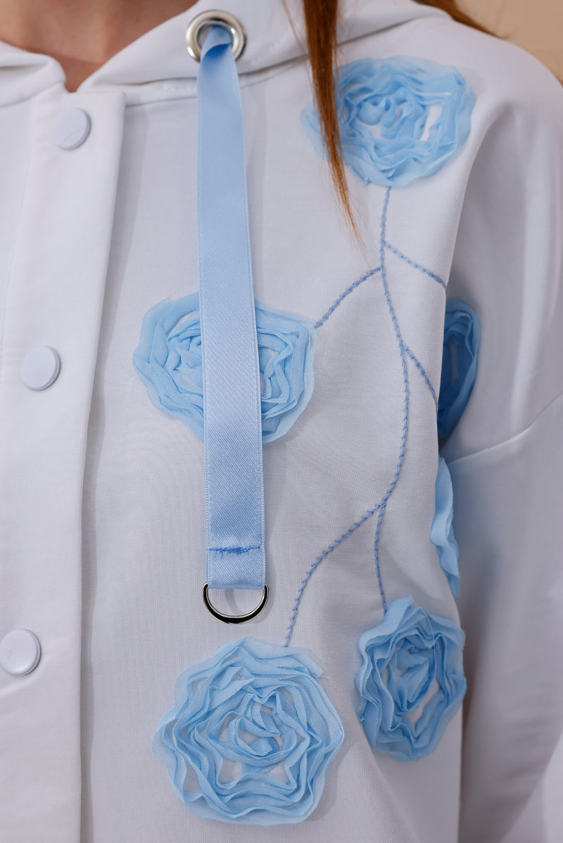 SCL Flowers Tracksuit Blue
