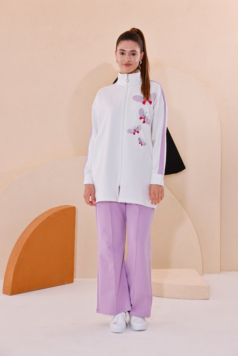 SCL Butterflies Tracksuit Lilac