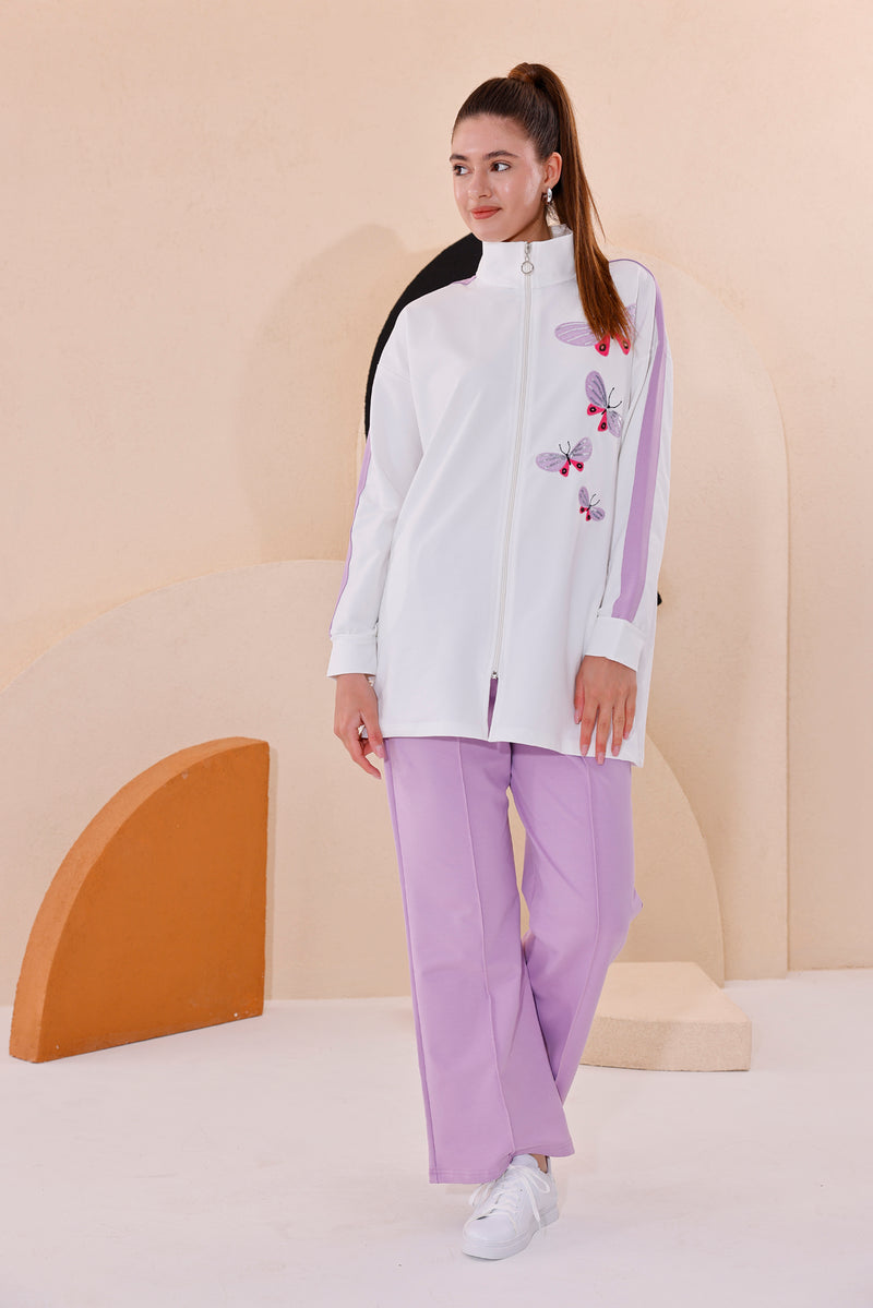 SCL Butterflies Tracksuit Lilac