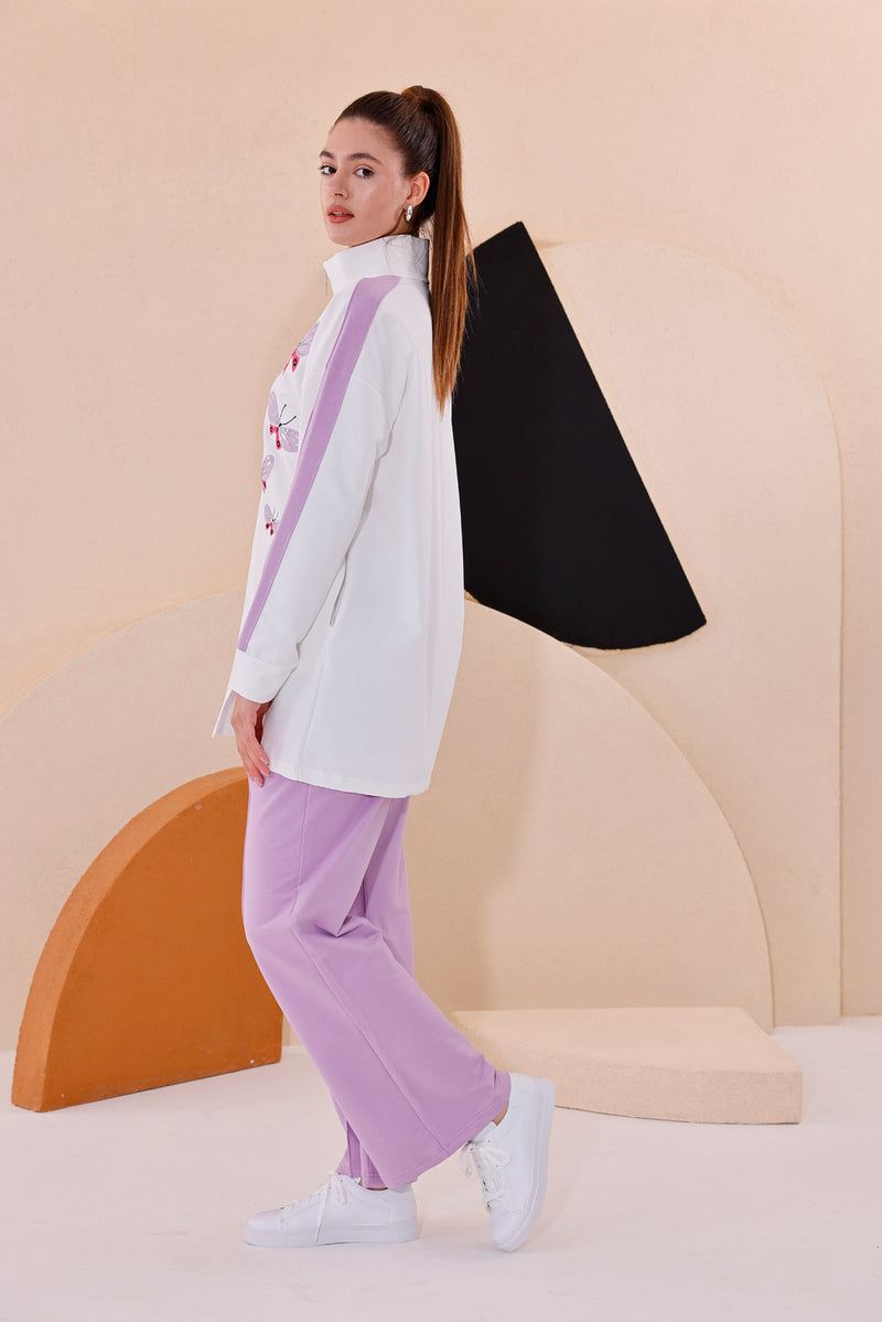 SCL Butterflies Tracksuit Lilac