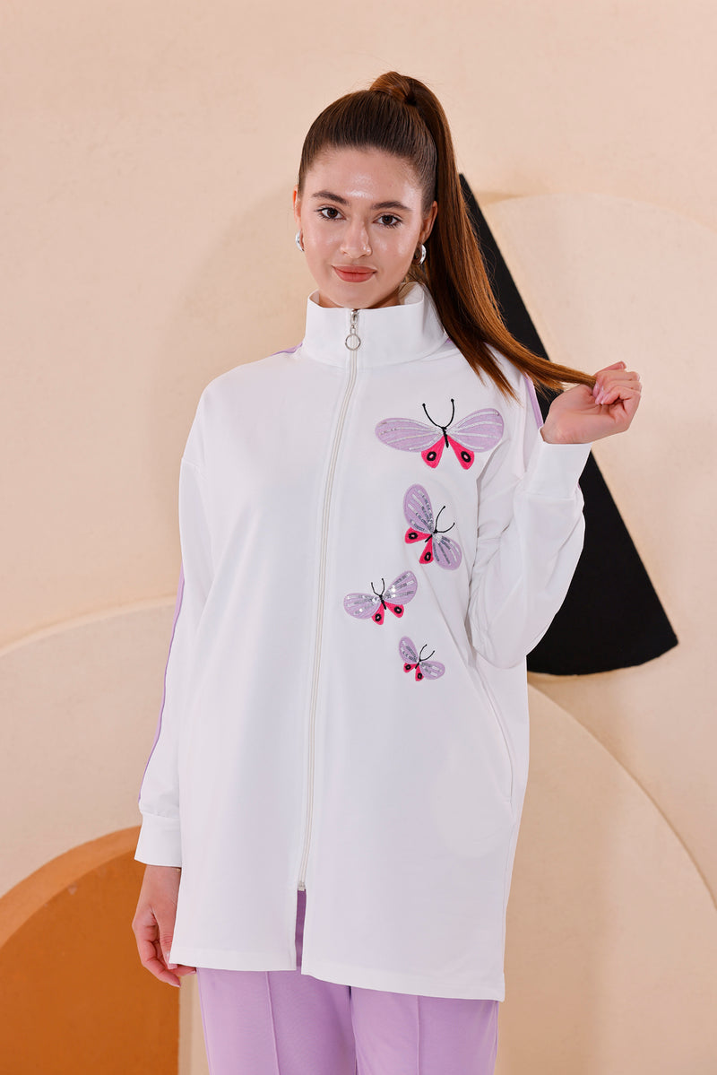 SCL Butterflies Tracksuit Lilac