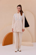 SCL Striped Shoulder Tracksuit Beige