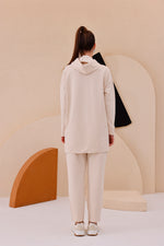 SCL Striped Shoulder Tracksuit Beige